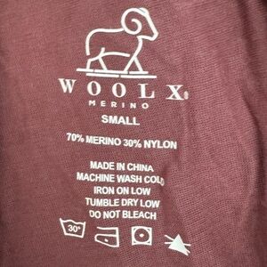 WoolX Maya Lounge Sleep Pants Merino Wool Blend Lightweight Size Small